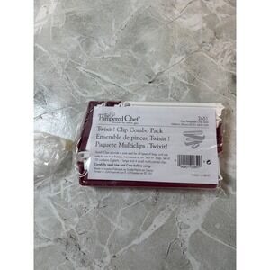 10 PC Lot - Pampered Chef Twixit Clip Combo - Bag Fastener Lock Pack - MPN 2651